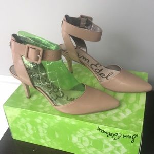 Sam Edelman Okala nude leather heels size 7.5